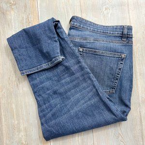 COPY - Eileen Fisher Distressed Organic Cotton Denim Boyfriend Ankle Jeans 12